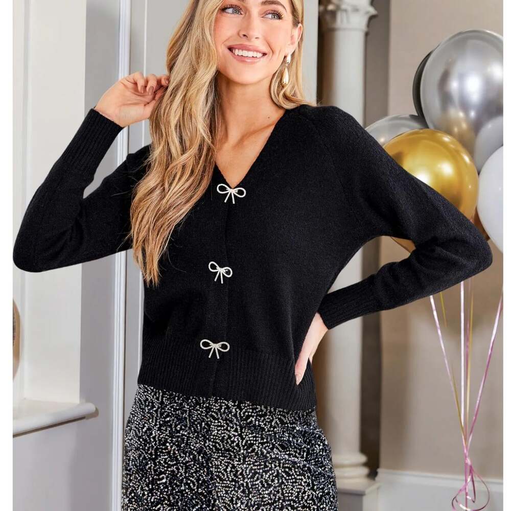 Cupshe Women's Black Cardigan